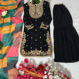 Attractive Party Wear Kurti-Sarara