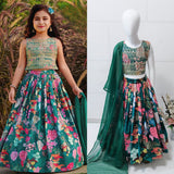 Kids Flower Printed Lehenga Choli