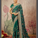 Heavy bridal saree