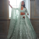 Heavy Bridal Net Lehenga Choli