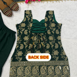 Blooming Embroidered Top Sharara