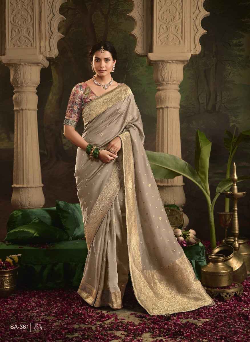 Pure Crepe Dola Silk Saree