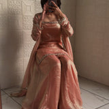 Stunning Fandy Silk Top Plazzo