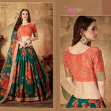 Heavy Premium Flower Print Lehenga