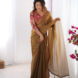Rangoli Brown Saree Collection