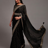 Women's Chinon saree