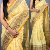 Soft Cotton Organza Saree