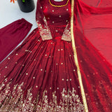 Ethnic Fendy Silk Anarkali Gown