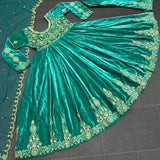 Designer Green Velvet Suit