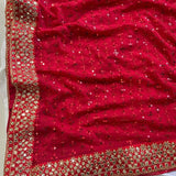 Bollywood Red Sequance  Saree