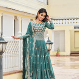 Heavy Faux Georgette Lehenga Choli