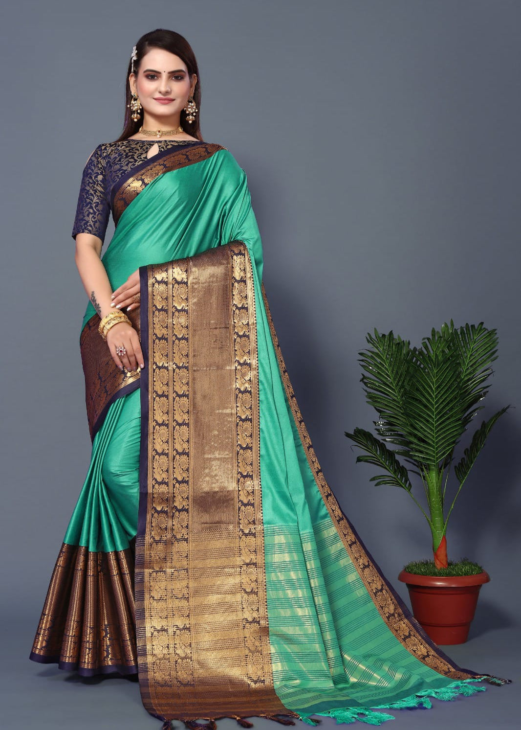 Beautiful kathan silk saree