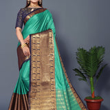 Beautiful kathan silk saree