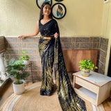 Premium georgette with seqwance work saree