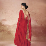 Extravagance Ruffle Anarkali Gown
