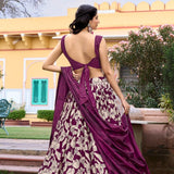 Ethnic Look Tussar Silk Lehenga