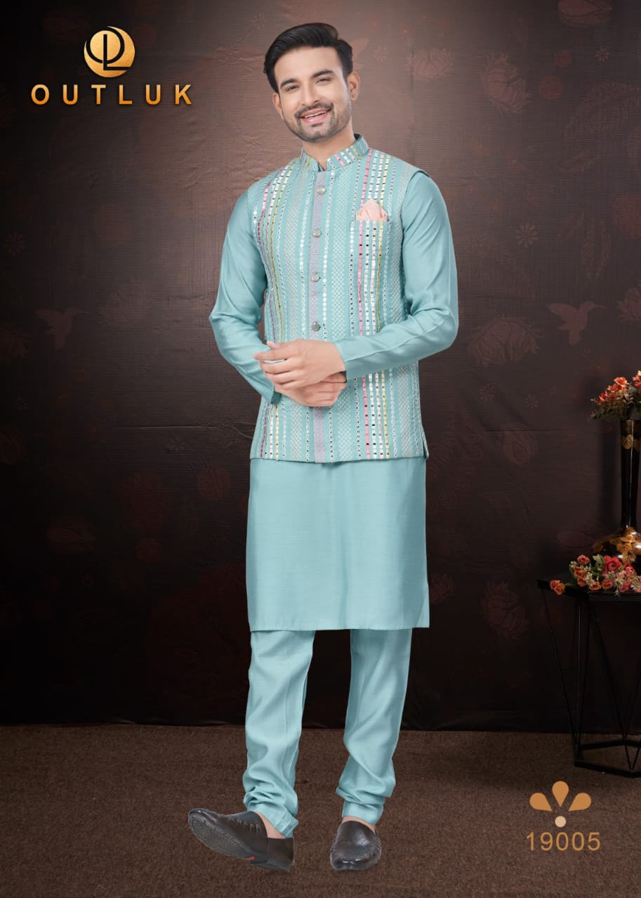 Wedding Modi Jacket Kurta Pajama