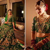 Premium  Bridal Velvet Wedding Lehenga