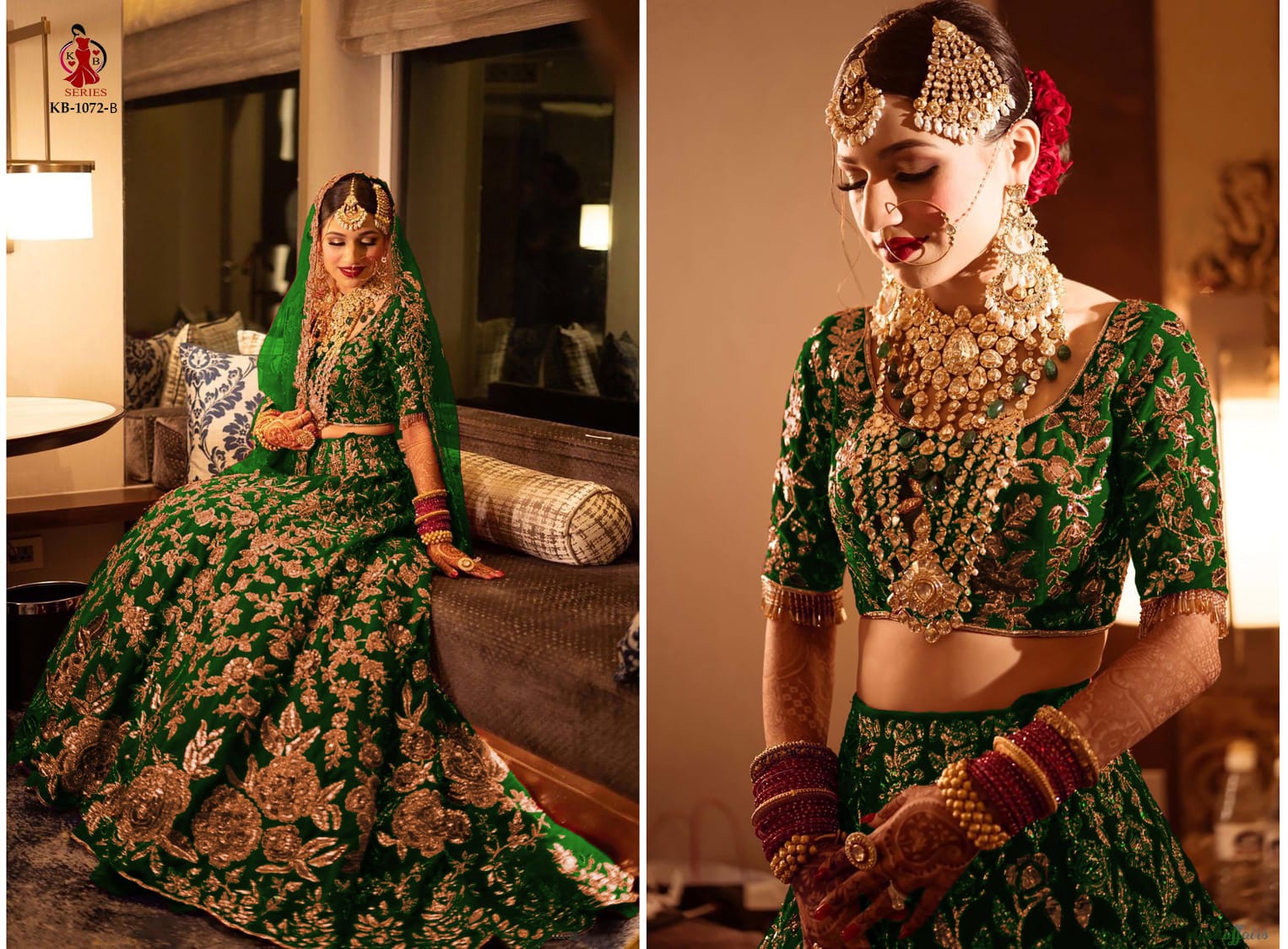 Premium  Bridal Velvet Wedding Lehenga