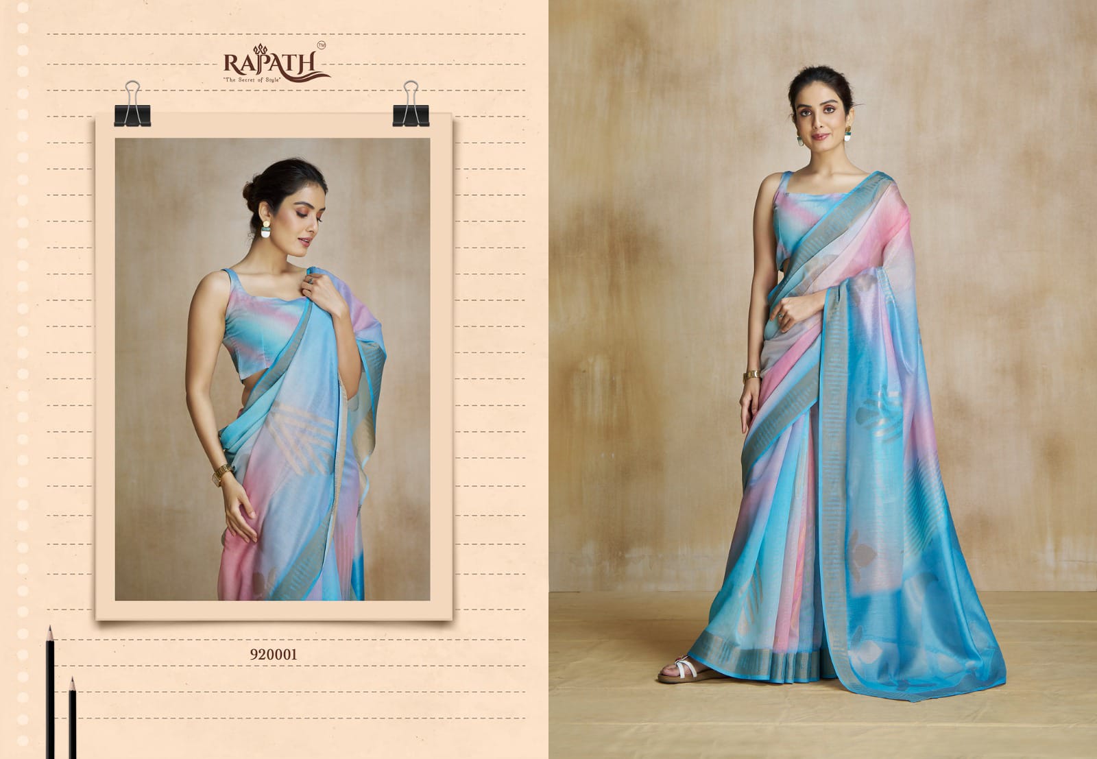 Beautyfull Watermelon Silk Saree Collection