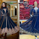 Attractive Faux Georgette Anarkali Suit