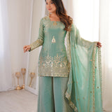 Premium Fendy Silk Top Sharara