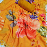 Designer Flower Printed Saree Collection.