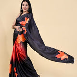 Exclusive Satin Silk Printed Saree