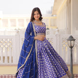 Designer Pure Viscose Jacquard fabric Lehenga