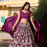 Ethnic Look Tussar Silk Lehenga