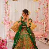 Classy Printed Organza Silk Lehenga