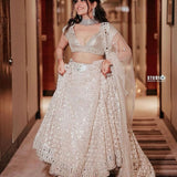 Beautiful Off white Lehenga Set