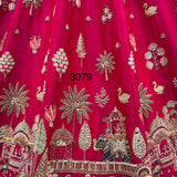 Heritage Bridal Motif Silk Lehenga