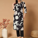 Designer Flower Printed Kurti Set