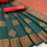 Beautiful Rich Pallu Soft Lichi Silk Saree