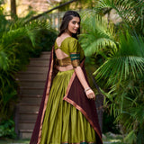 Festive Zari Weving Silk Lehenga