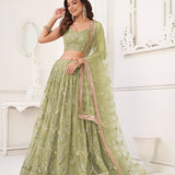 Premium Bridal Net Lehenga