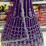 Purple Occasionaly Lehenga Choli