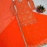 Orange Heavy Top Lehenga Collection