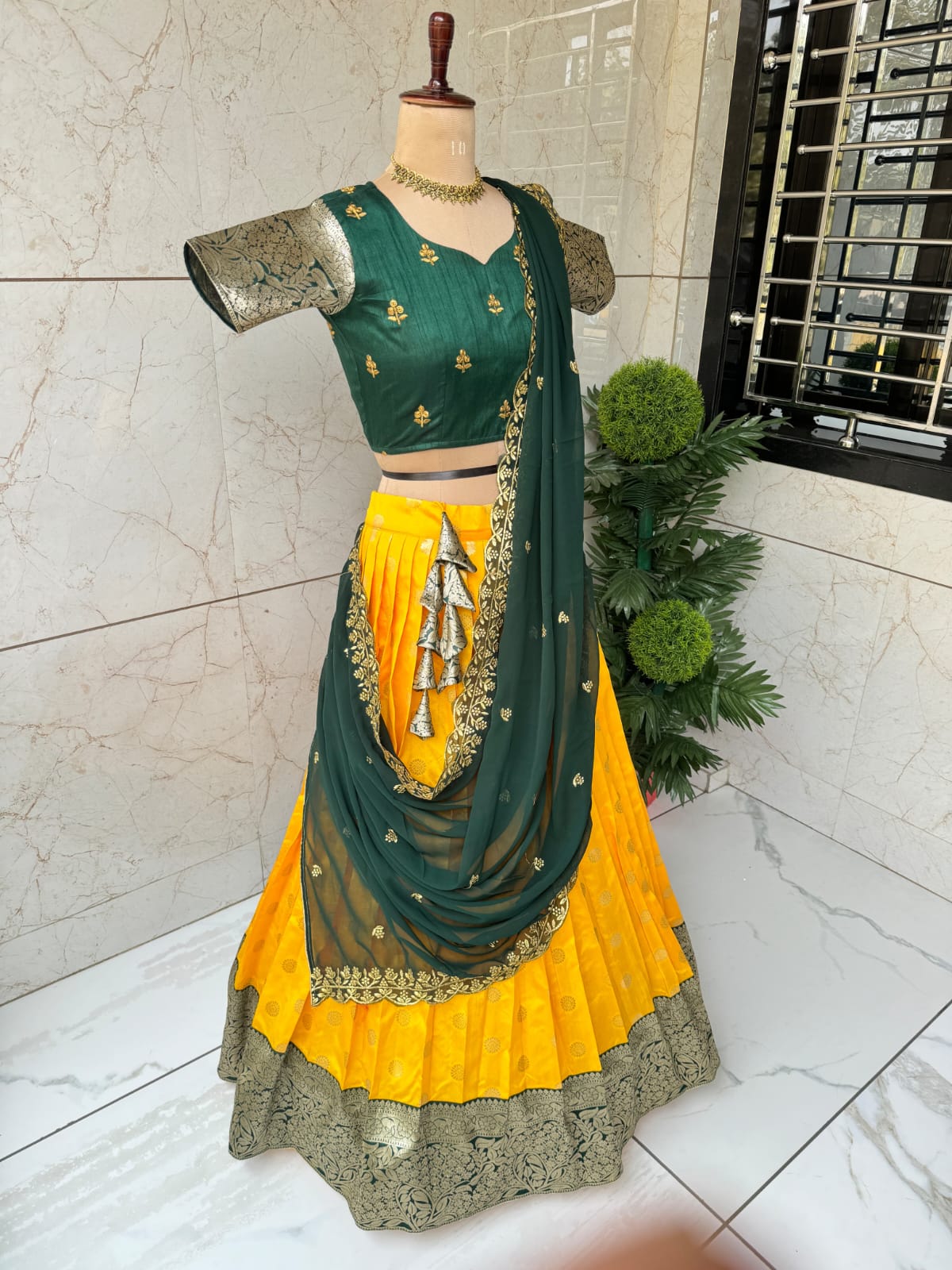 Treditional Kanchivaram Silk Lehenga