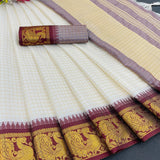 Exclusive Checks Pattern Silk Saree