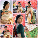 Beautifull Art Silk Jacquard Border Saree