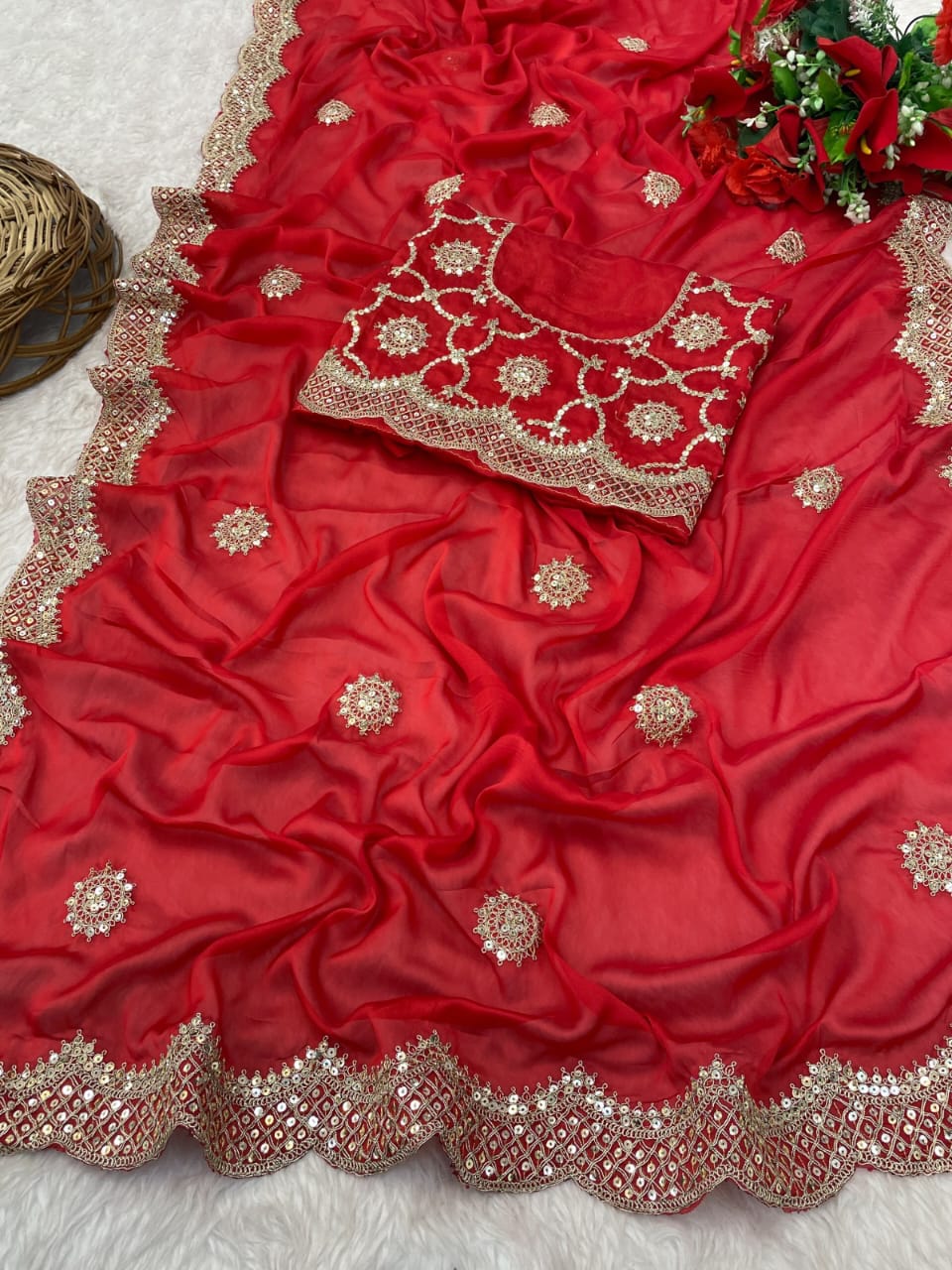 Heavy Kasturi Silk Saree