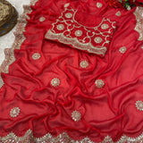 Heavy Kasturi Silk Saree