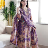 Elegant Traditional Print Suit