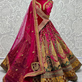 Designer double dupatta Bridal Lehengacholi