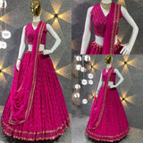 Embroidered Attractive Party Wear Silk Lehenga choli