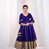 Luxurious Silk Anarkali Gown