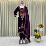 Bridal Pakistani Velvet Suit Collection