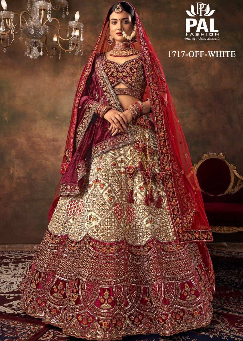 Premium  Bridal Velvet Wedding Lehenga